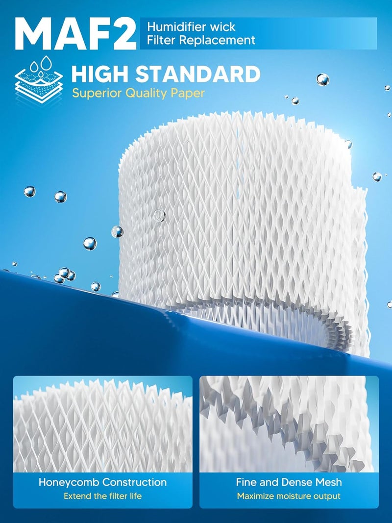 NISHCON MAF2 Humidifier Filter Replacement for Aircare Esscik Air MiostAIR MA0800 MA08000 MA0600 MA0601 and Replacement for Kenmore 15408, 4 Pack - Image 2